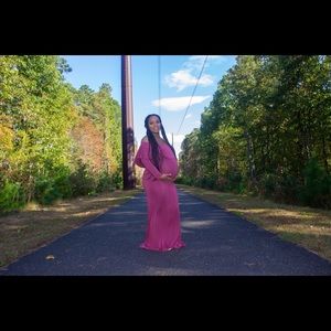 Maternity maxi dress